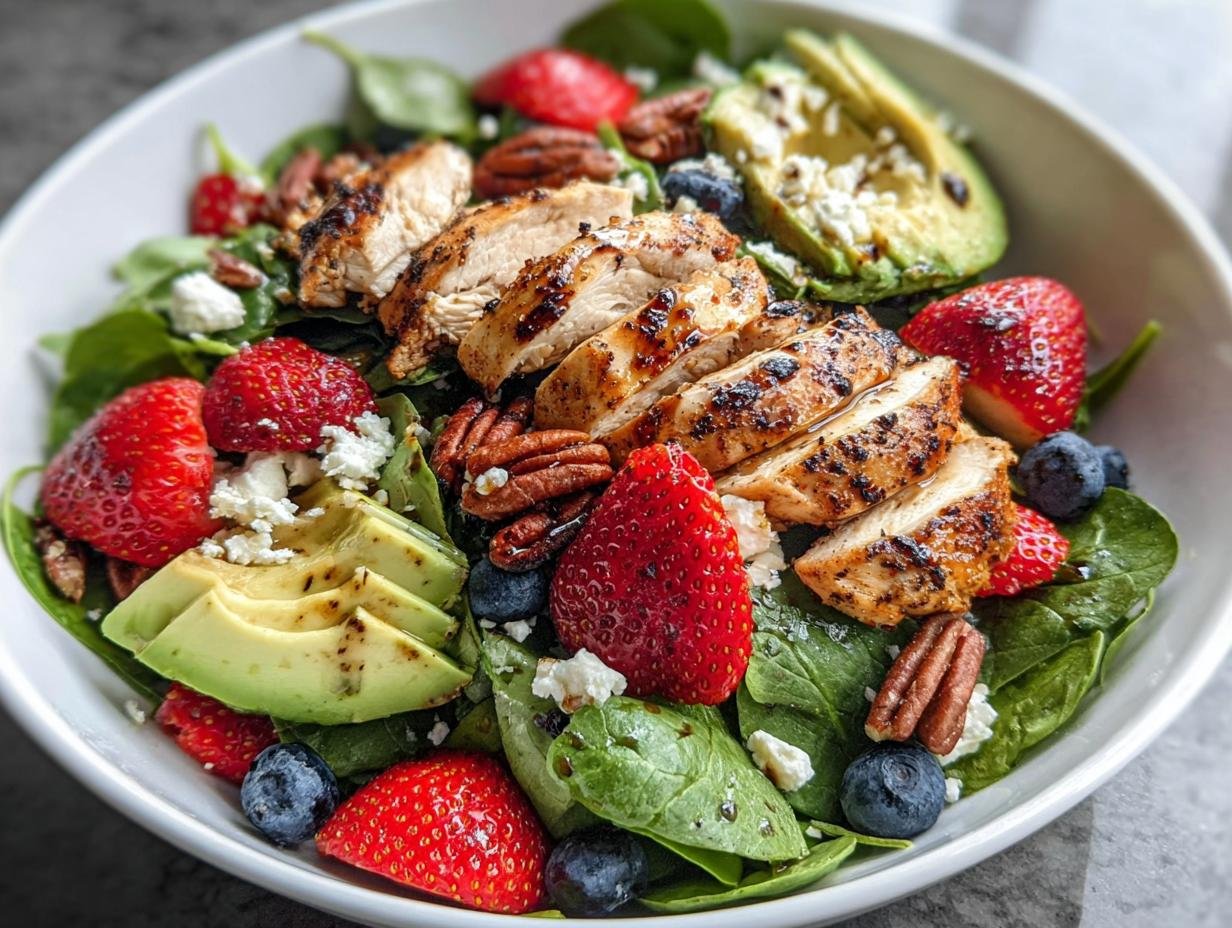 Avocado Strawberry Spinach Salad: 10 Amazing Twists - Avocado Strawberry Spinach Salad - additional detail