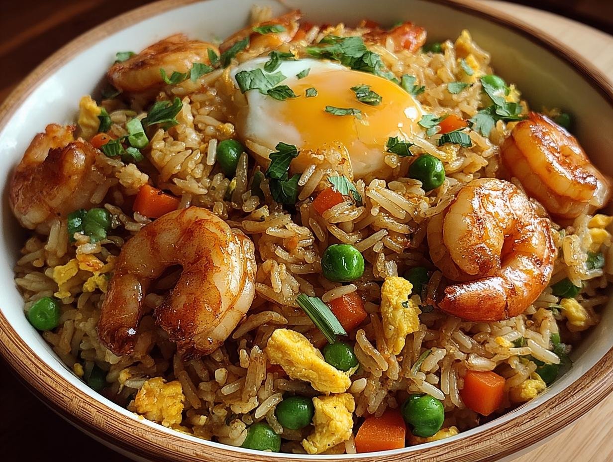 Amazing Colorful Shrimp Fried Rice in Under 30 Mins - Colorful Shrimp Fried Rice - additional detail