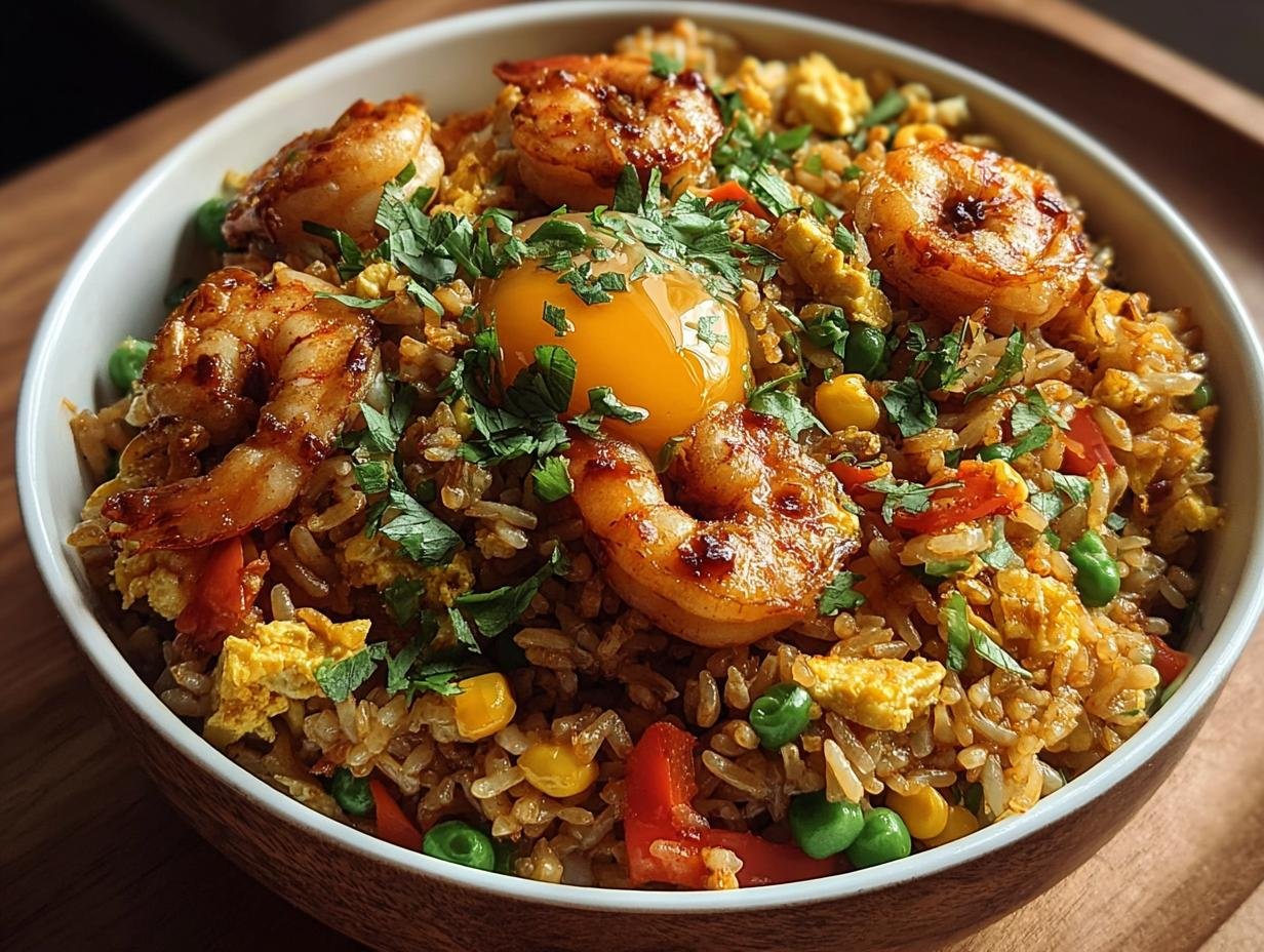 Colorful Shrimp Fried Rice