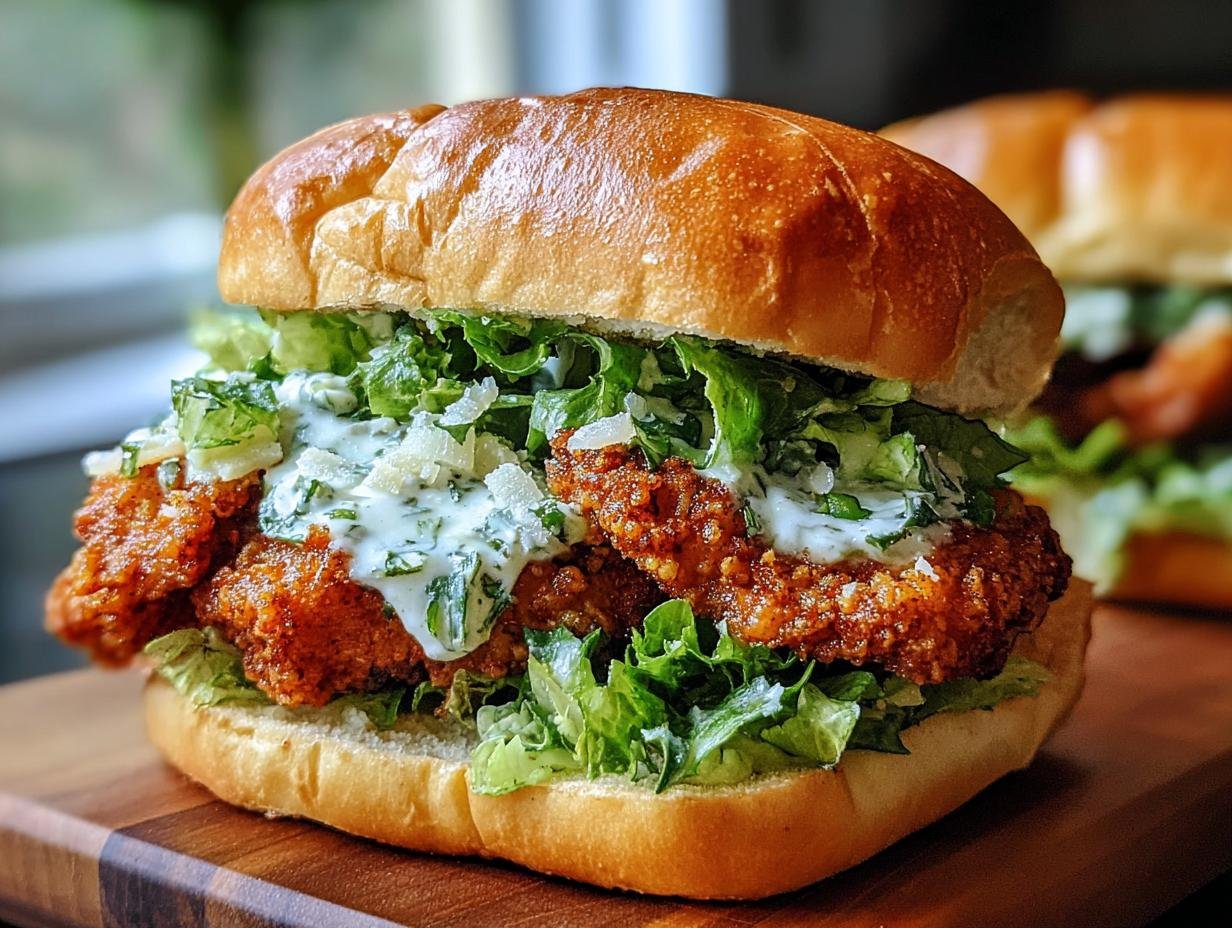 Crispy Chicken Caesar Sandwich