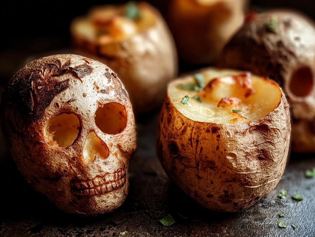 Spooky Halloween Skull Potatoes: 4 Frightful Fun! - Halloween Skull Potatoes Spooky - main visual representation