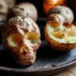 Halloween Skull Potatoes Spooky