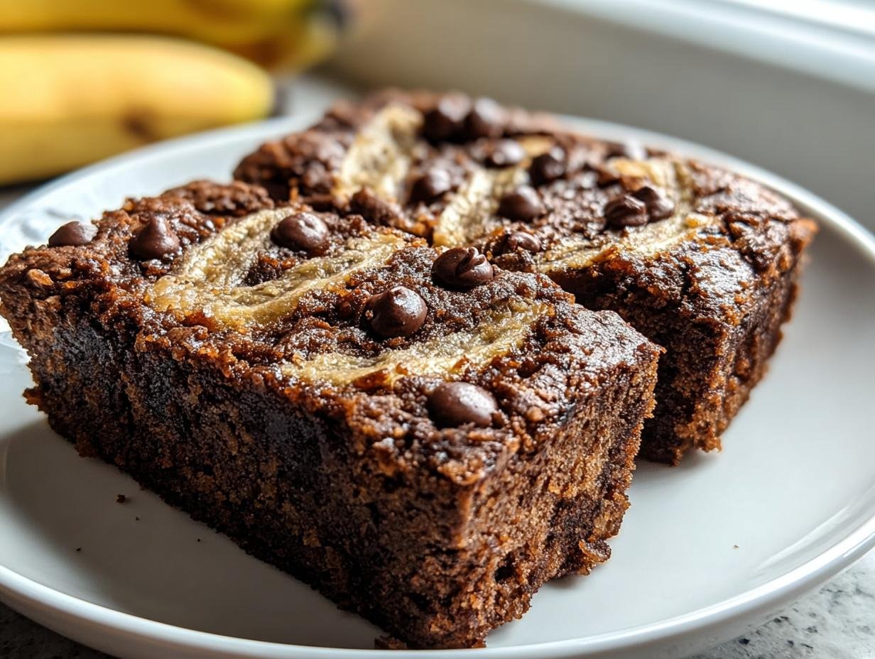 Amazing Healthy Banana Bread Brownies - Healthy Banana Bread Brownies - additional detail