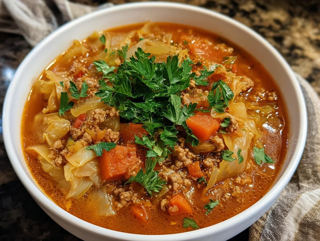 Healthy Cabbage Roll Soup: 1 Delicious Meal - Healthy Cabbage Roll Soup - main visual representation