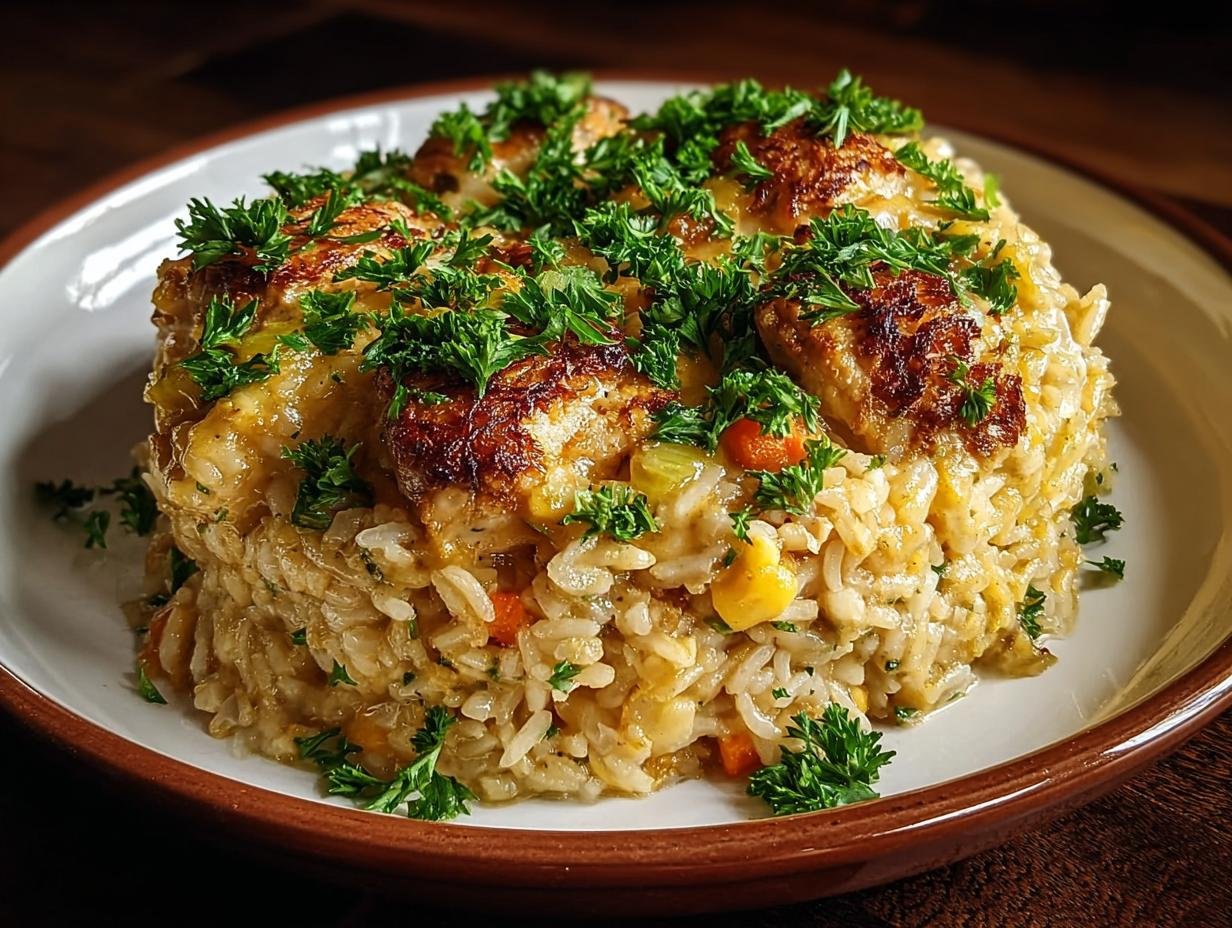 Savory Chicken Rice Casserole