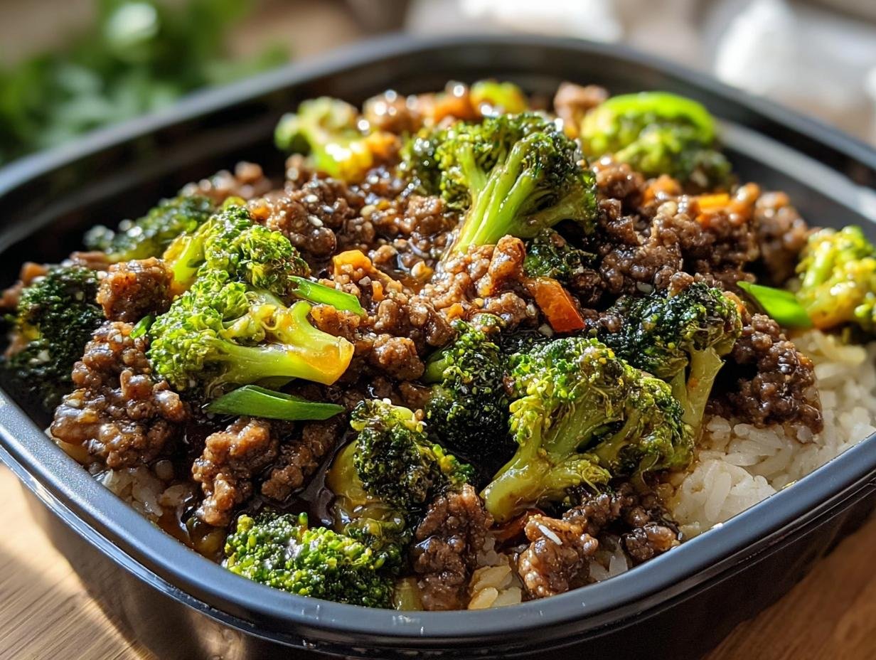 Amazing Savory Ground Beef Broccoli - Savory Ground Beef Broccoli - additional detail