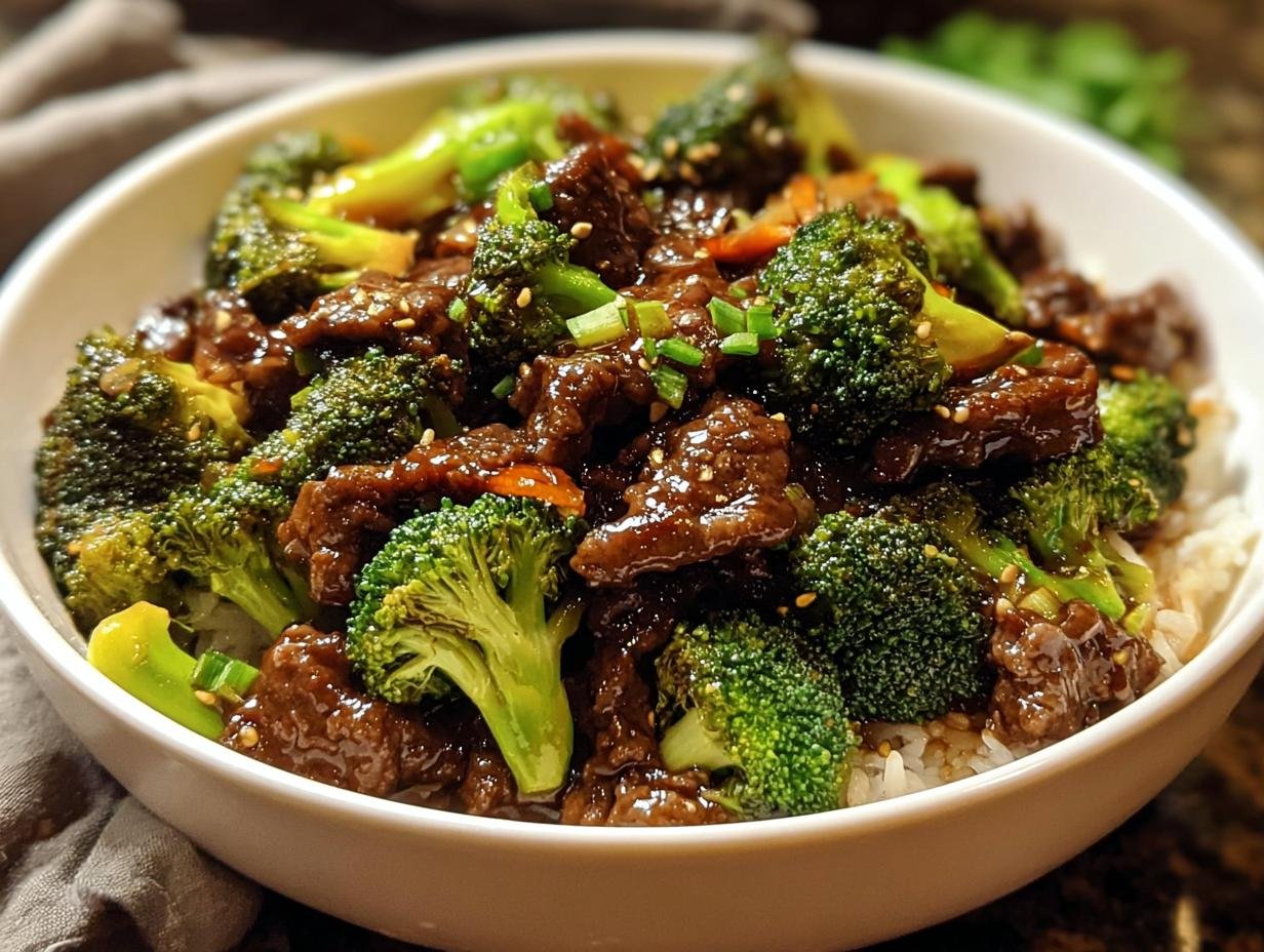 Savory Ground Beef Broccoli