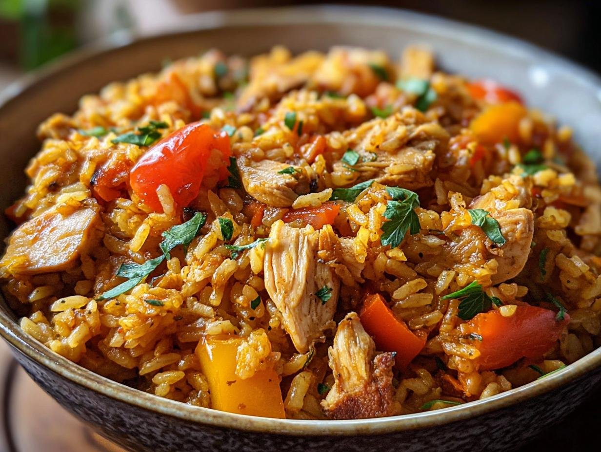 Savory Rotisserie Chicken Jambalaya: 1 Pot Wonder - Savory Rotisserie Chicken Jambalaya - additional detail