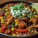 Spicy Chicken Fajita Rice