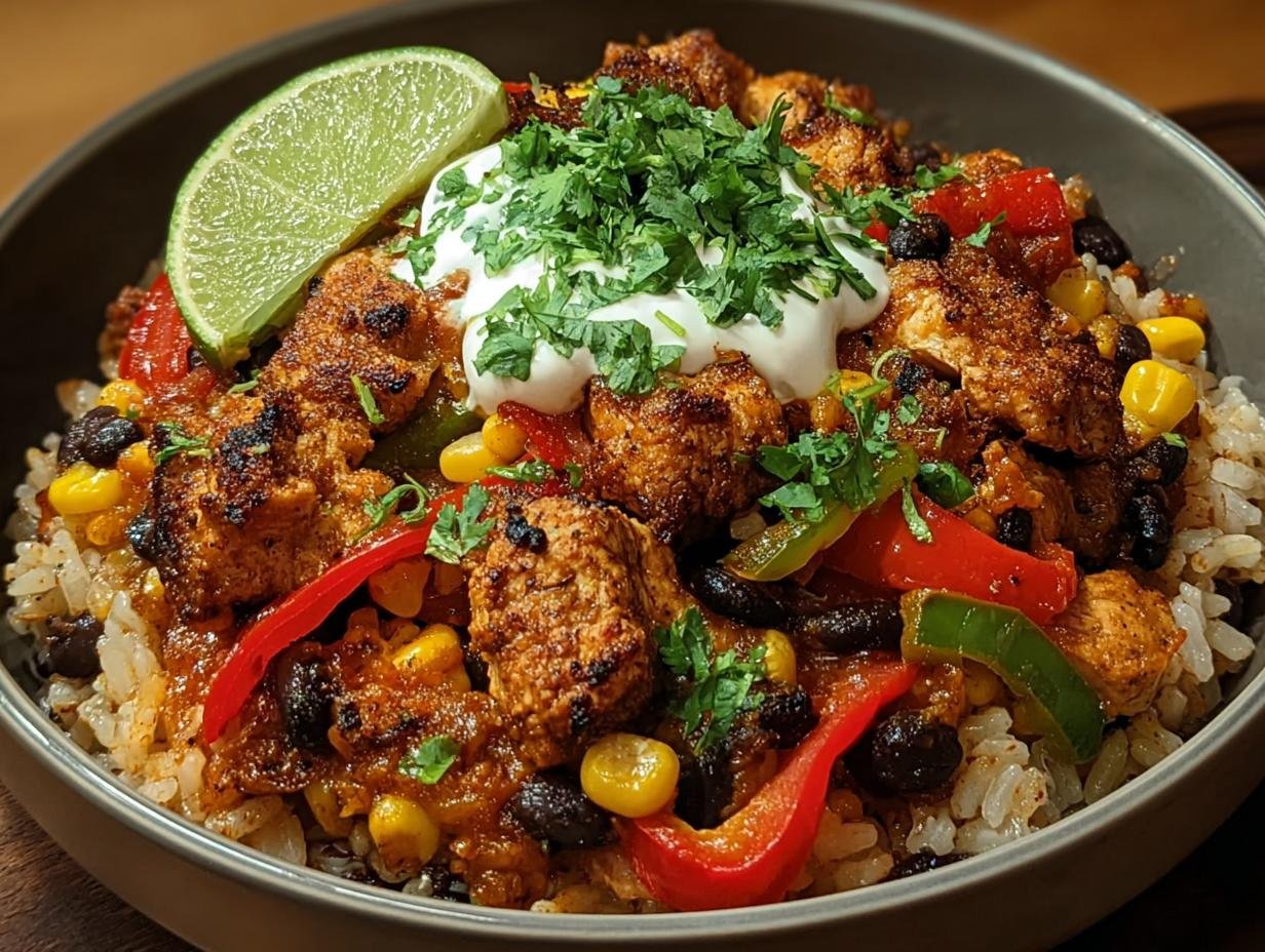 Spicy Chicken Fajita Rice: 1 AMAZING Dish - Spicy Chicken Fajita Rice - additional detail