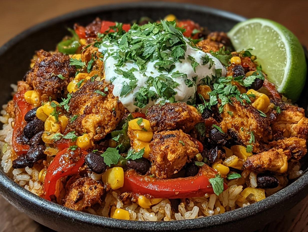 Spicy Chicken Fajita Rice