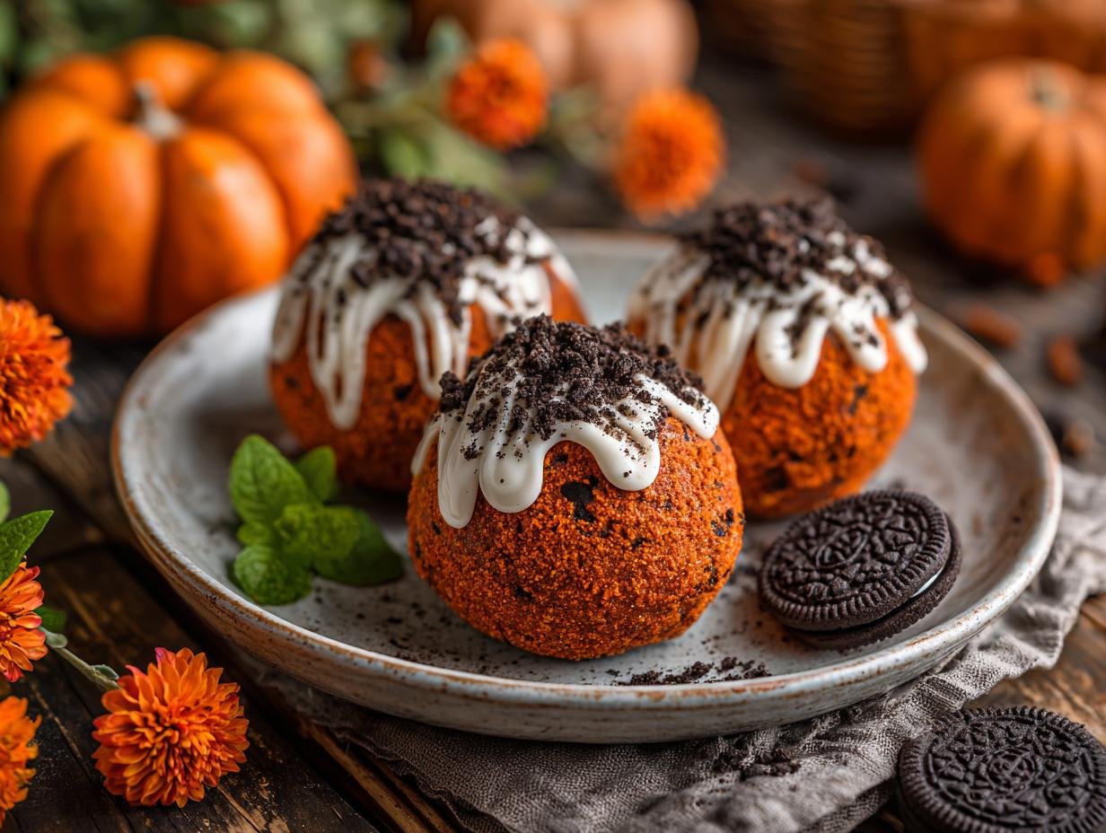 Bake Pumpkin Oreo Balls