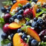Blueberry Peach Feta Salad