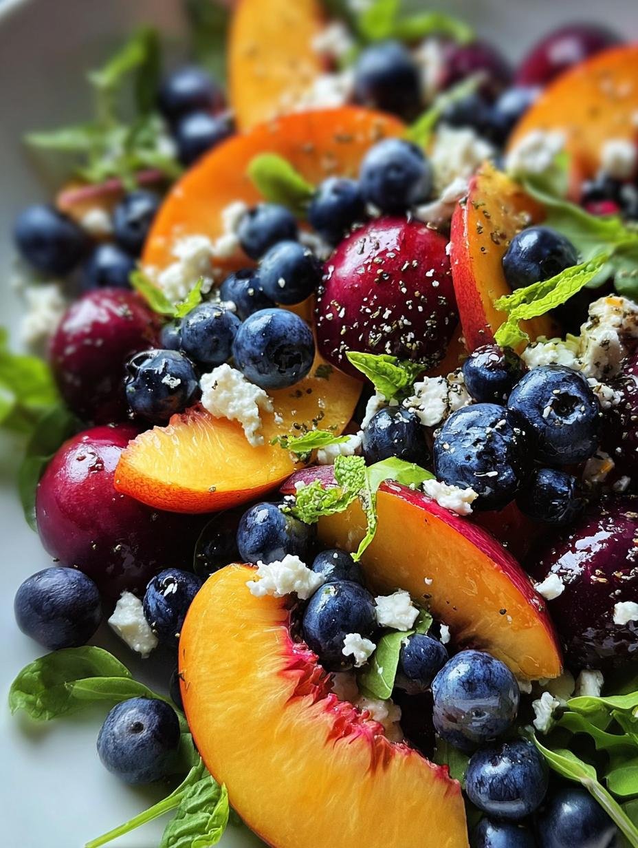 Blueberry Peach Feta Salad: 1 Incredible Fix