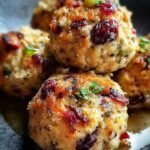 Cranberry Turkey Stuffing Balls