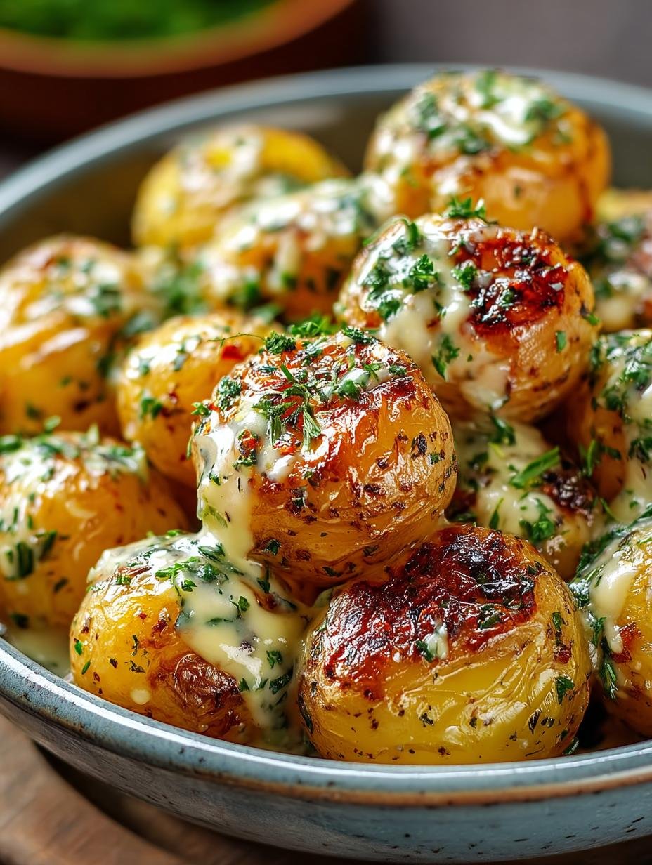 10 Irresistible Creamy Garlic Baby Potatoes Recipes - Creamy Garlic Baby Potatoes - additional detail