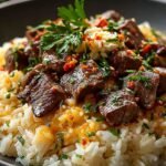 Garlic Butter Beef Rice