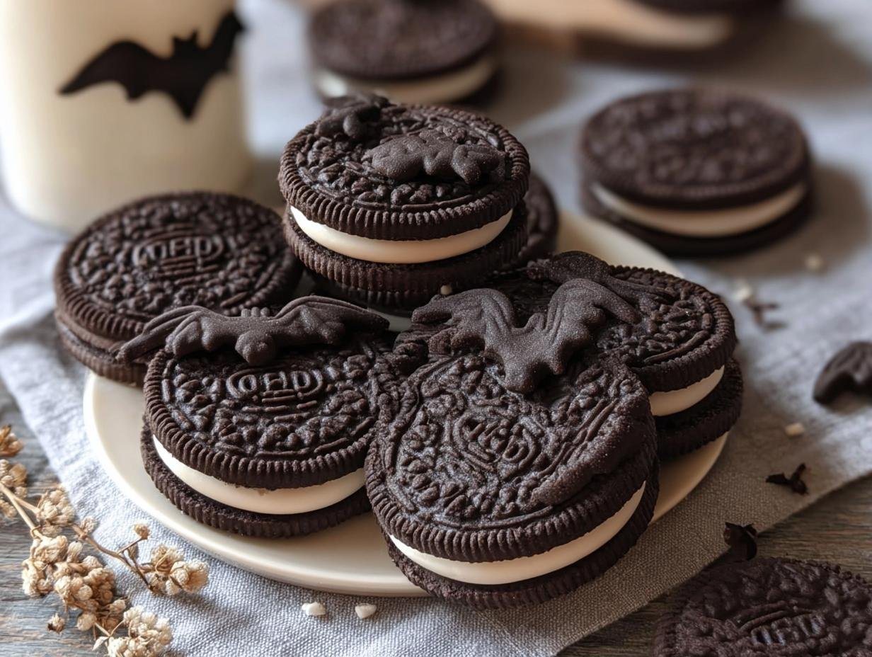 Get Spooky Bat Oreos: Easy Halloween Treat - Get Spooky Bat Oreos - additional detail