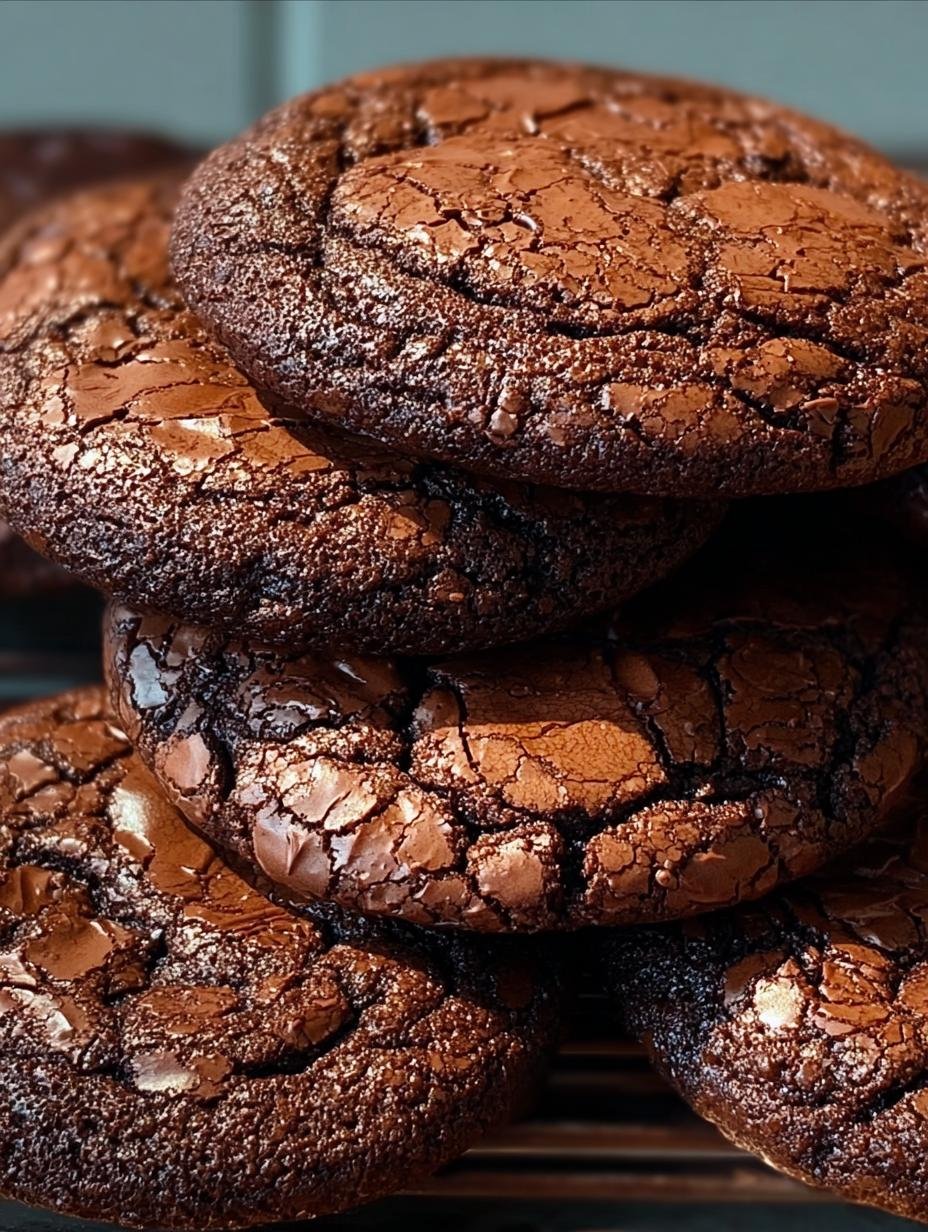Irresistible Brownie Cookies Decadent: 1 Ultimate Cheat - A stack of irresistible brownie cookies decadent with a gooey center, ready to be enjoyed.