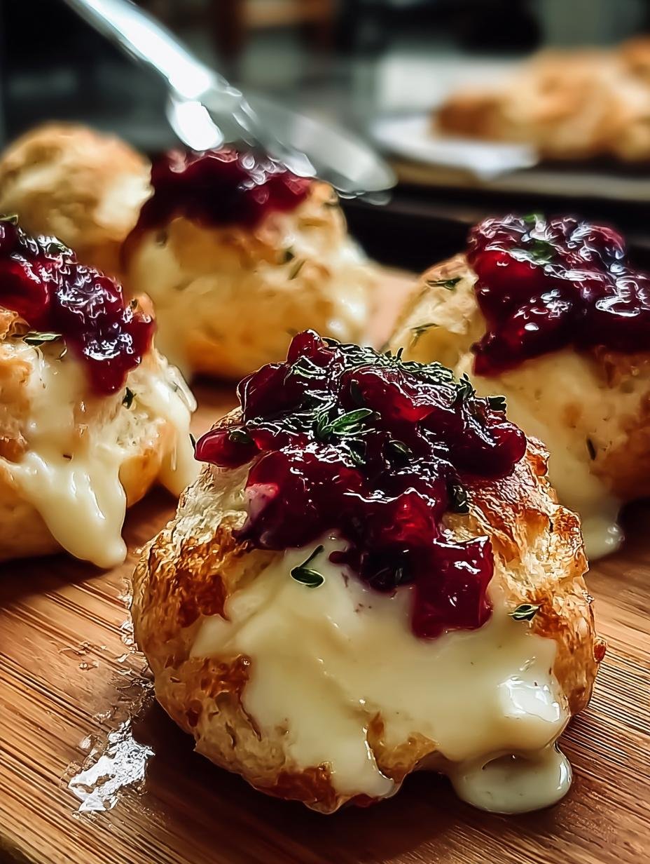 Irresistible Cranberry Brie Bombs: 1 Amazing Bite