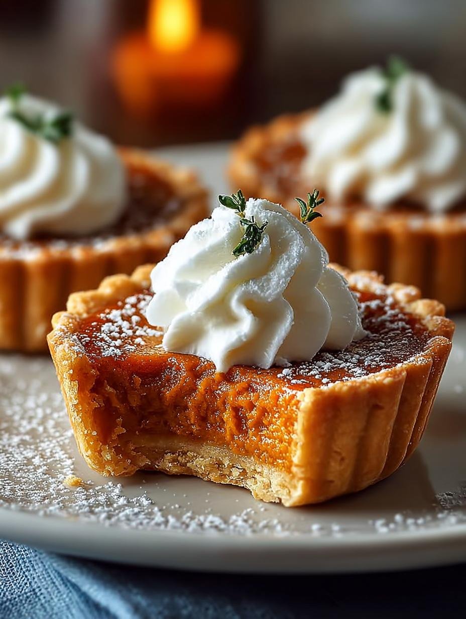 Mini Flaky Crust Pumpkin Pies That Will Delight You
