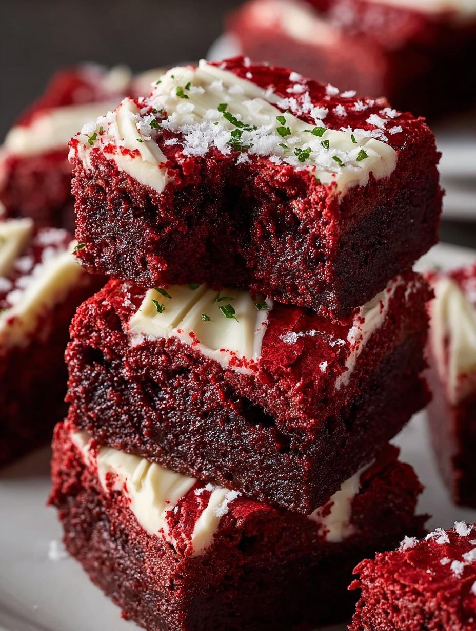 Red Velvet Brownies Fudgy
