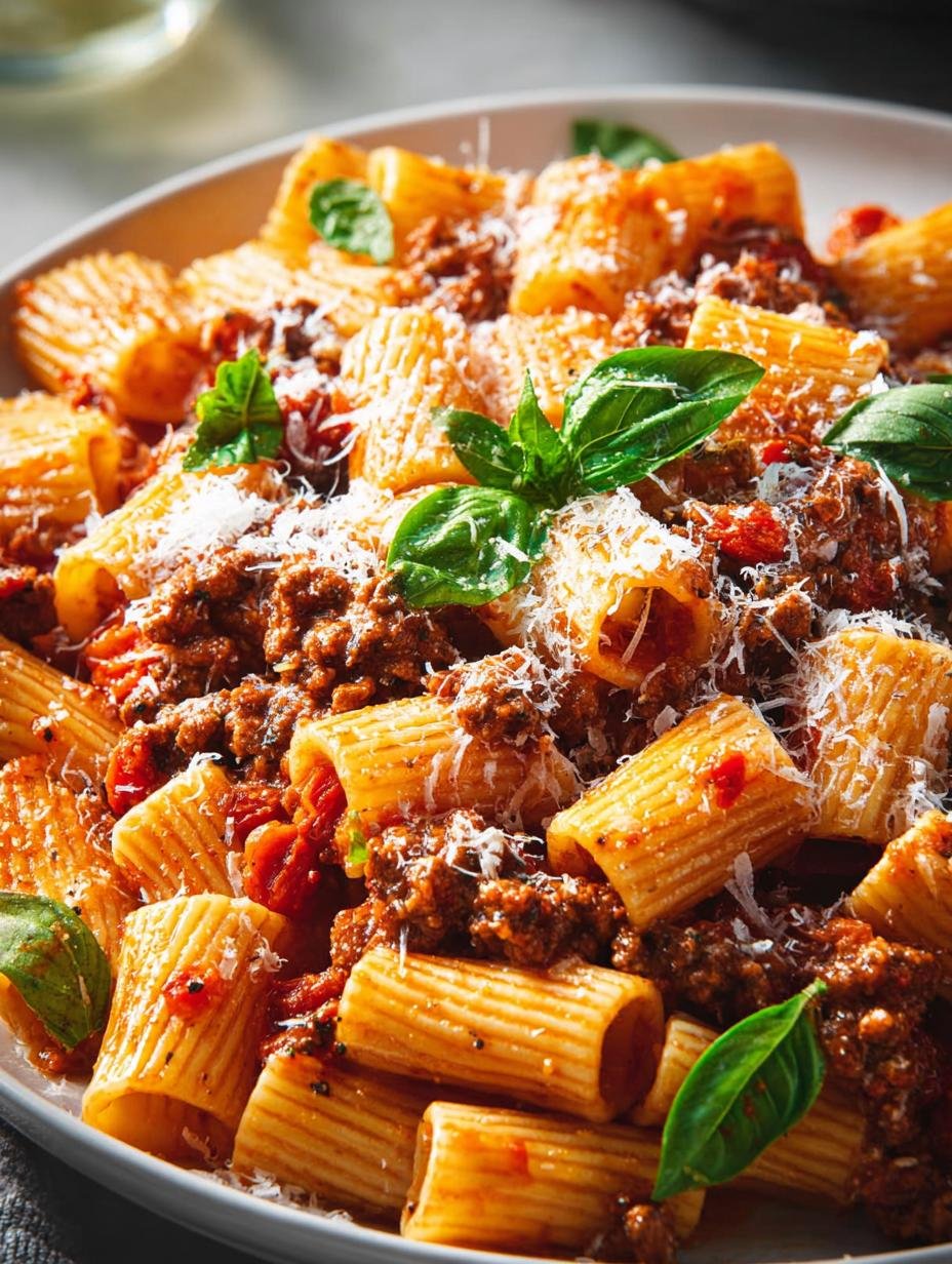 Rigatoni Bolognese: 5 Hearty Steps to Comforting Perfection - Rigatoni Bolognese - main visual representation