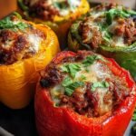 Sizzling Sausage Peppers Stuffed