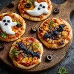 Spooky Halloween Mini Pizzas