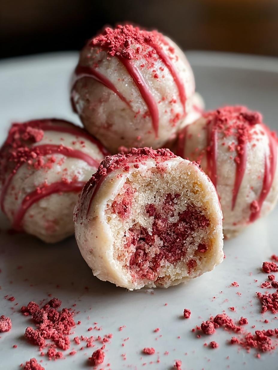 Strawberry Cheesecake Protein Balls