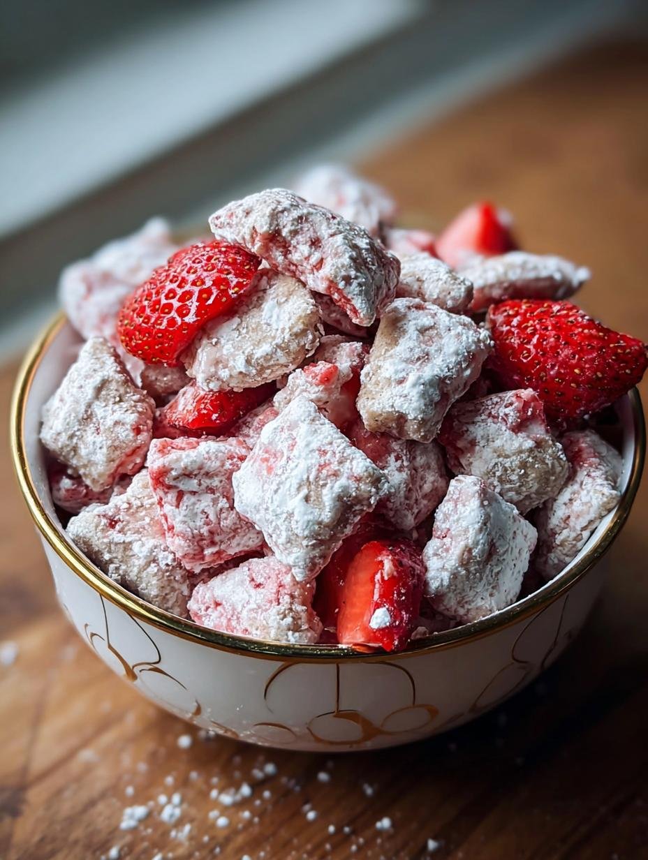 Amazing 15-Min Strawberry Shortcake Puppy Chow! - Strawberry Shortcake Puppy Chow - additional detail