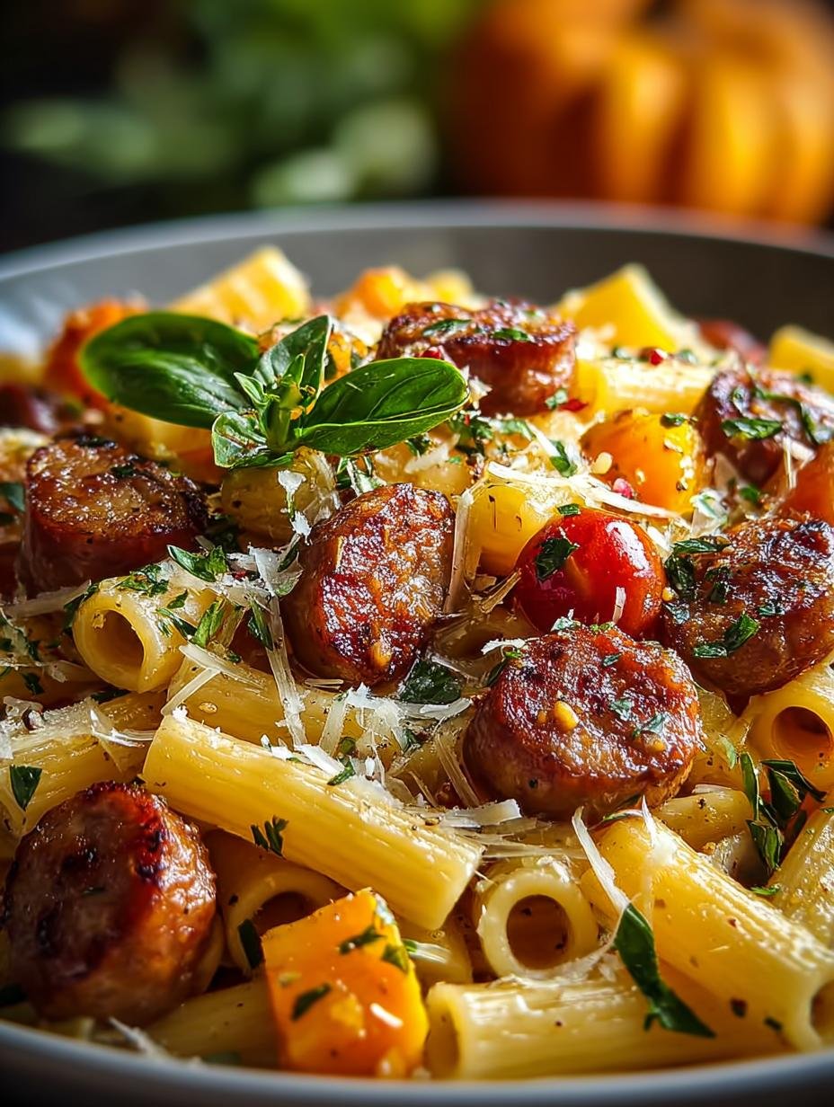 Autumn Beef Sausage Pasta: 5 Cozy Comfort Food Recipes - Autumn Beef Sausage Pasta - main visual representation