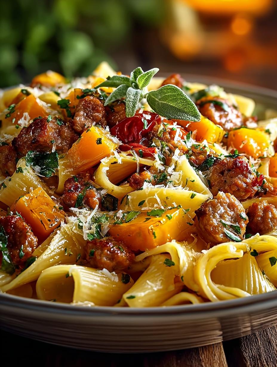 Autumn Beef Sausage Pasta: 5 Cozy Comfort Food Recipes - Autumn Beef Sausage Pasta - additional detail