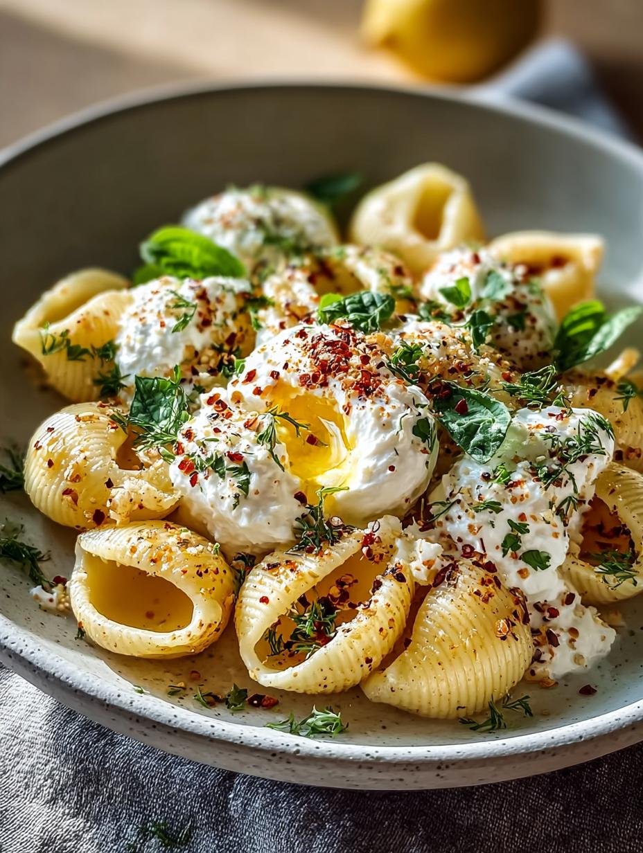 Burrata Pasta Shells with
