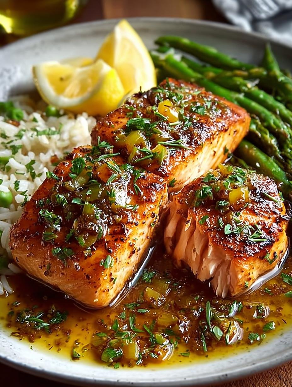 Cajun Honey Butter Salmon: A Flavorful Delight in 7 Steps - Cajun Honey Butter Salmon - main visual representation