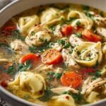 Chicken Tortellini Soup For