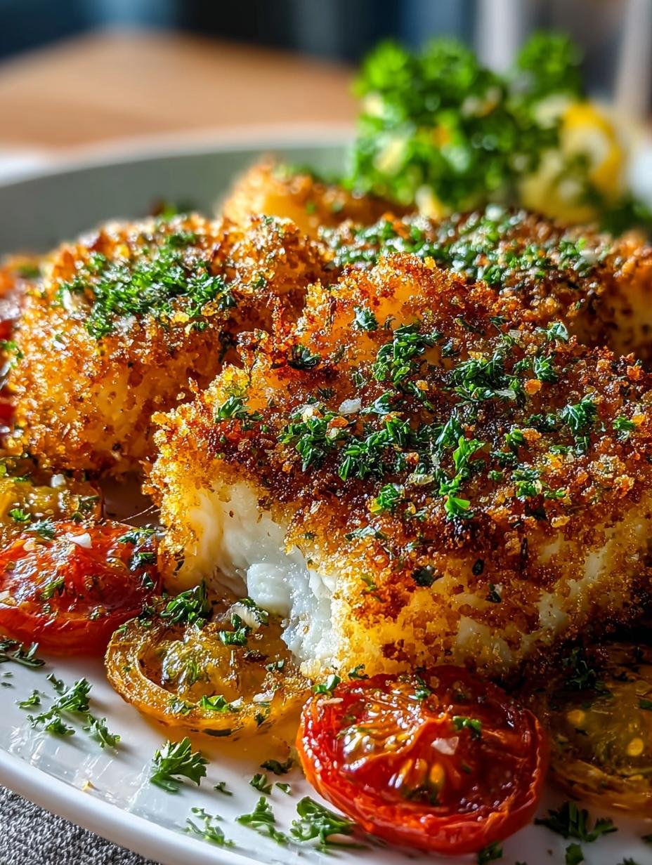 Crispy Air Fryer Parmesan Crusted Cod in 30 Minutes - Crispy Air Fryer Parmesan - main visual representation
