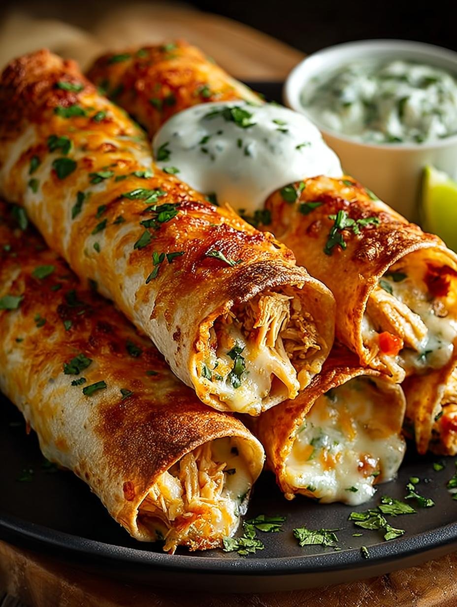 Crispy Chicken Taquitos Irresistible