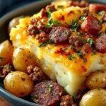 Crockpot Cheesy Potatoes Beef
