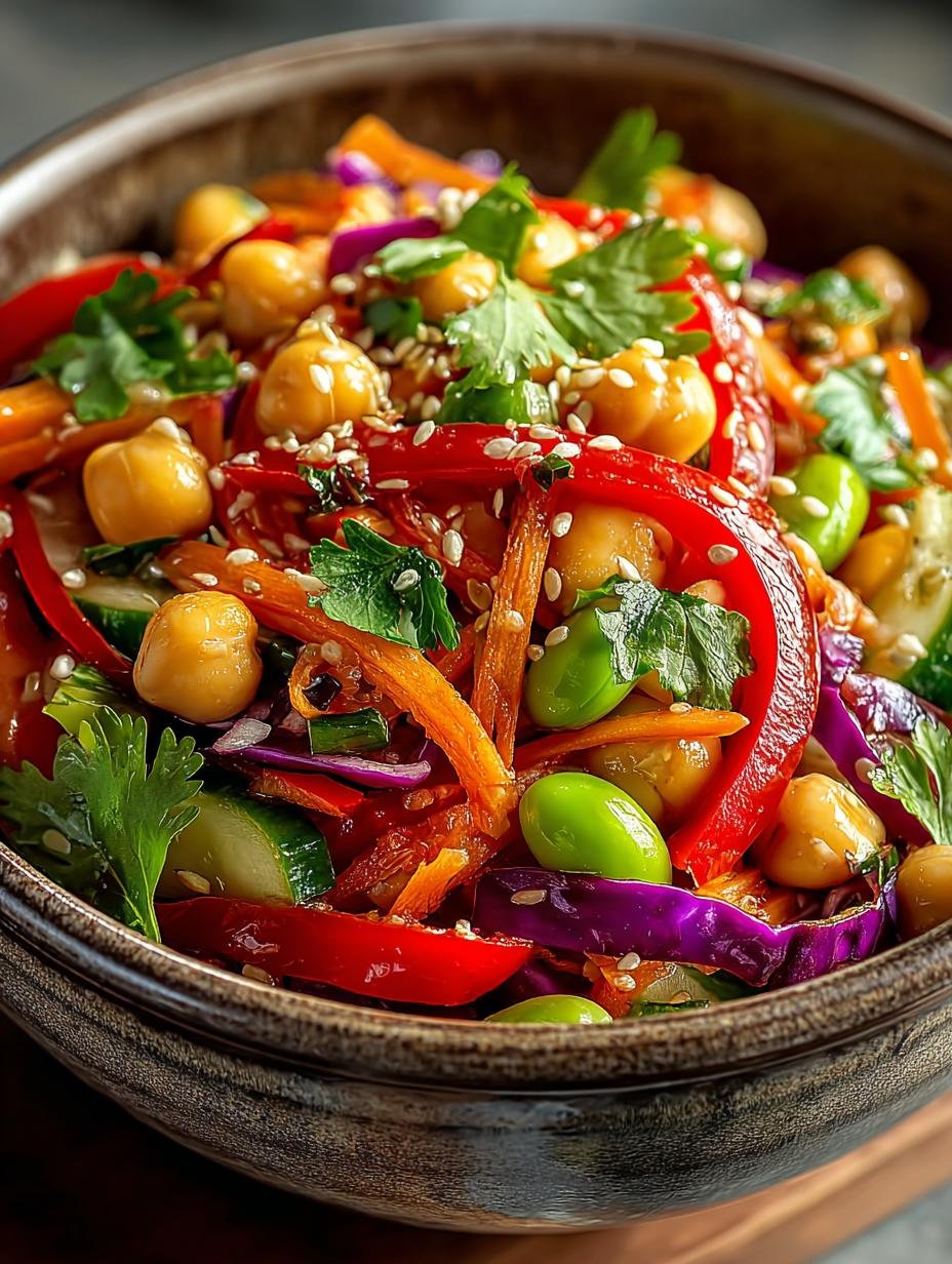 Crunchy Thai Chickpea Salad: 5 Simple Steps to Delight - Crunchy Thai Chickpea Salad - main visual representation