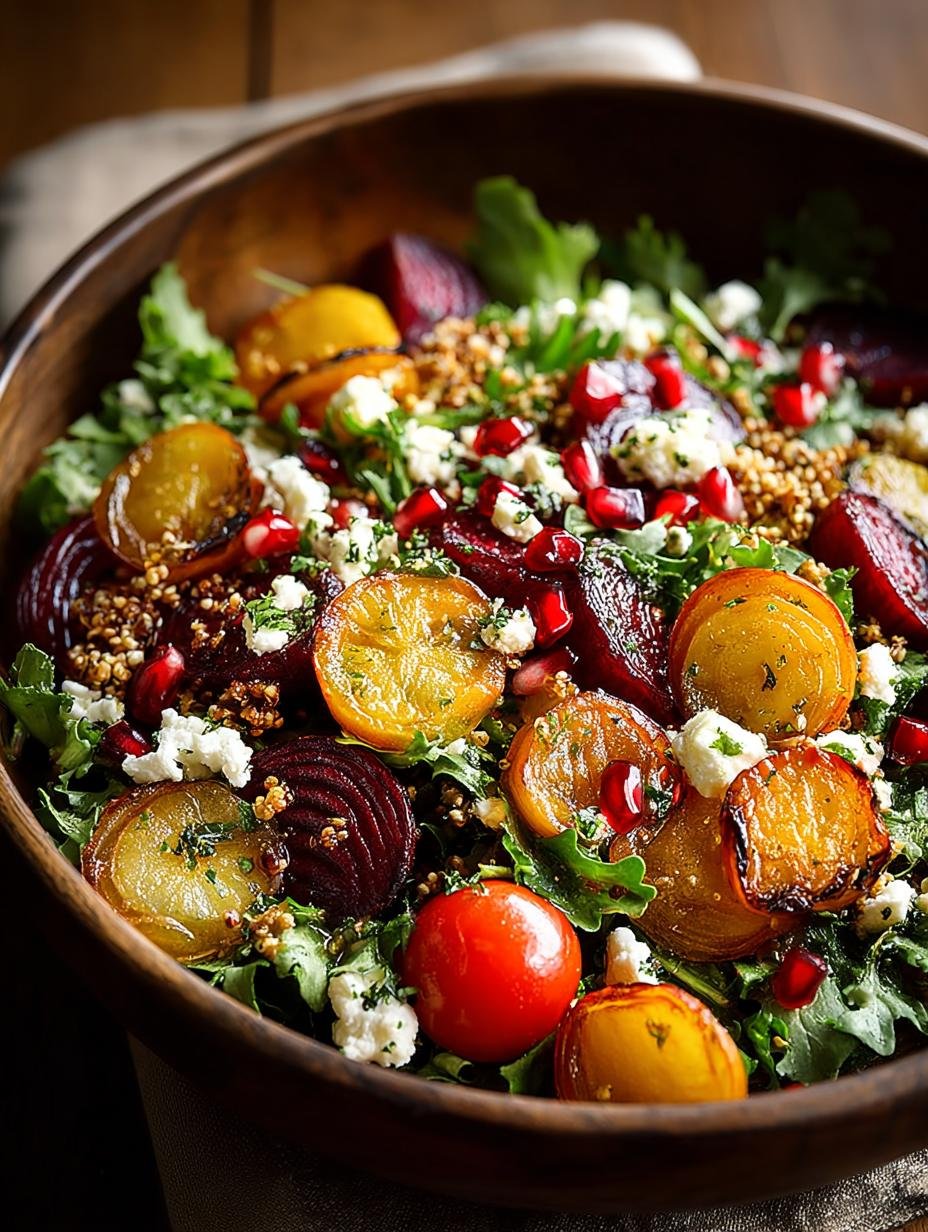 Delightful Autumn Harvest Salad with Pomegranates - Delightful Autumn Harvest Salad - main visual representation