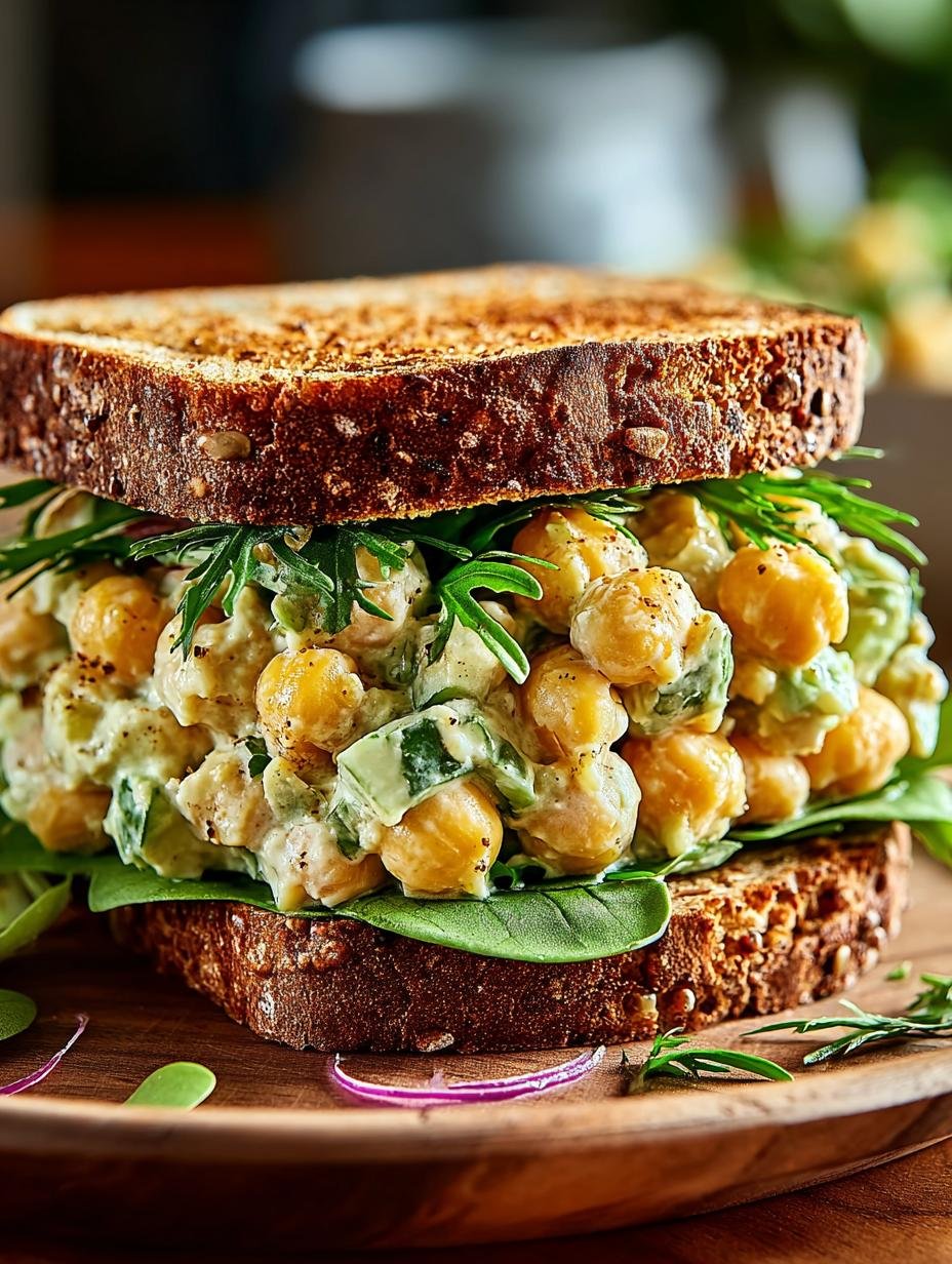 Delightful Chickpea Salad Sandwich Recipe for Lunch - Delightful Chickpea Salad Sandwich - main visual representation