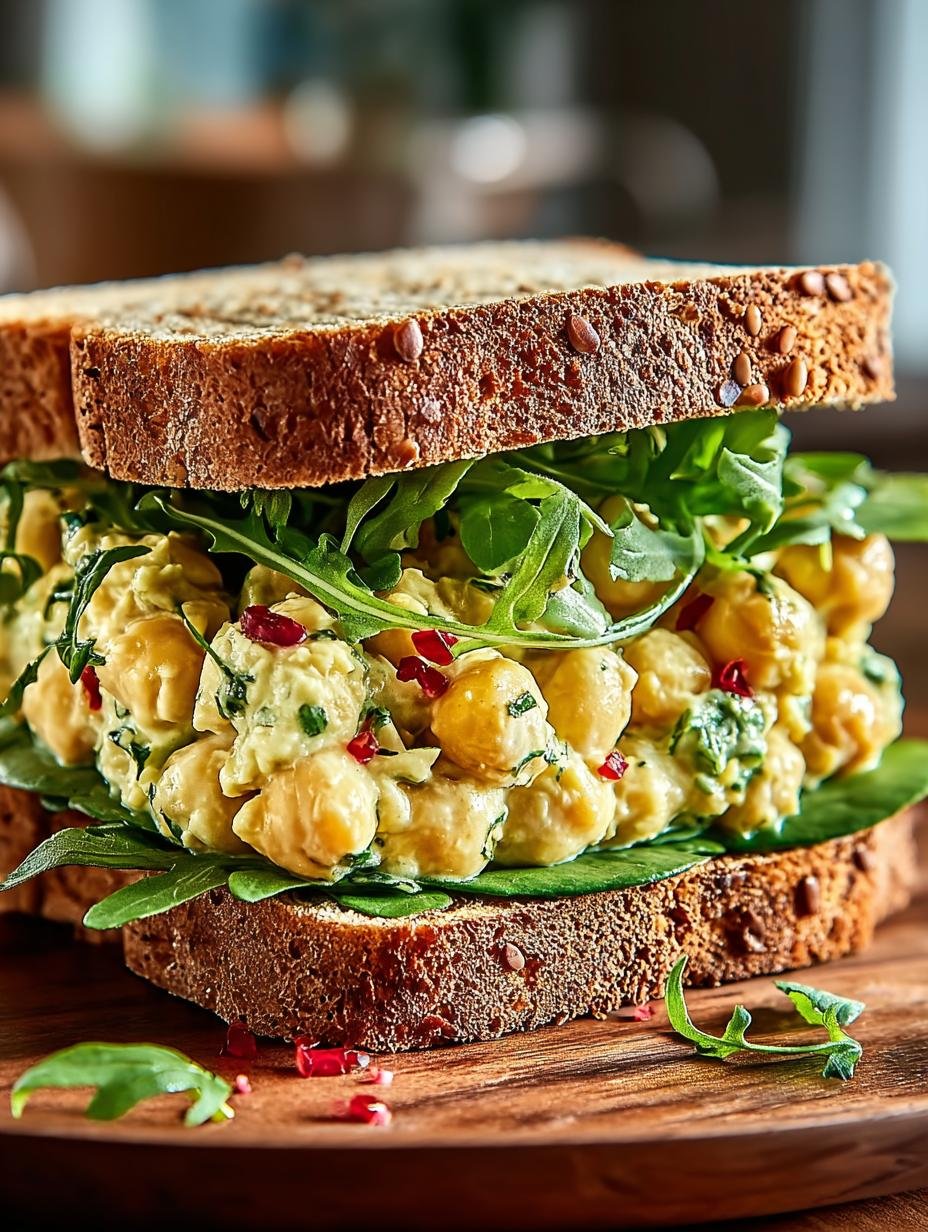 Delightful Chickpea Salad Sandwich Recipe for Lunch - Delightful Chickpea Salad Sandwich - additional detail
