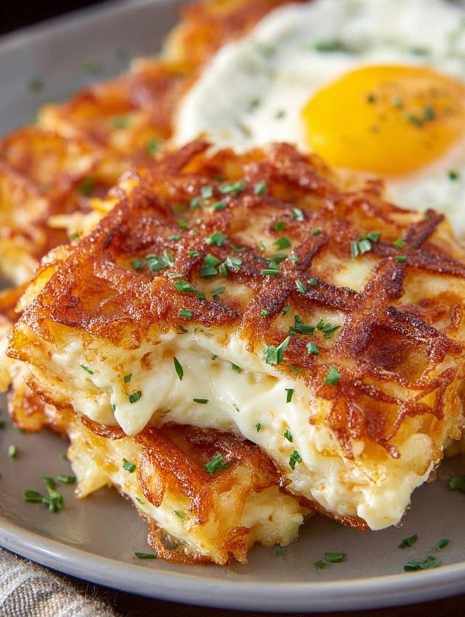 Egg Cheese Hash Brown Waffles: 11-Minute Delight - Egg Cheese Hash Brown - main visual representation