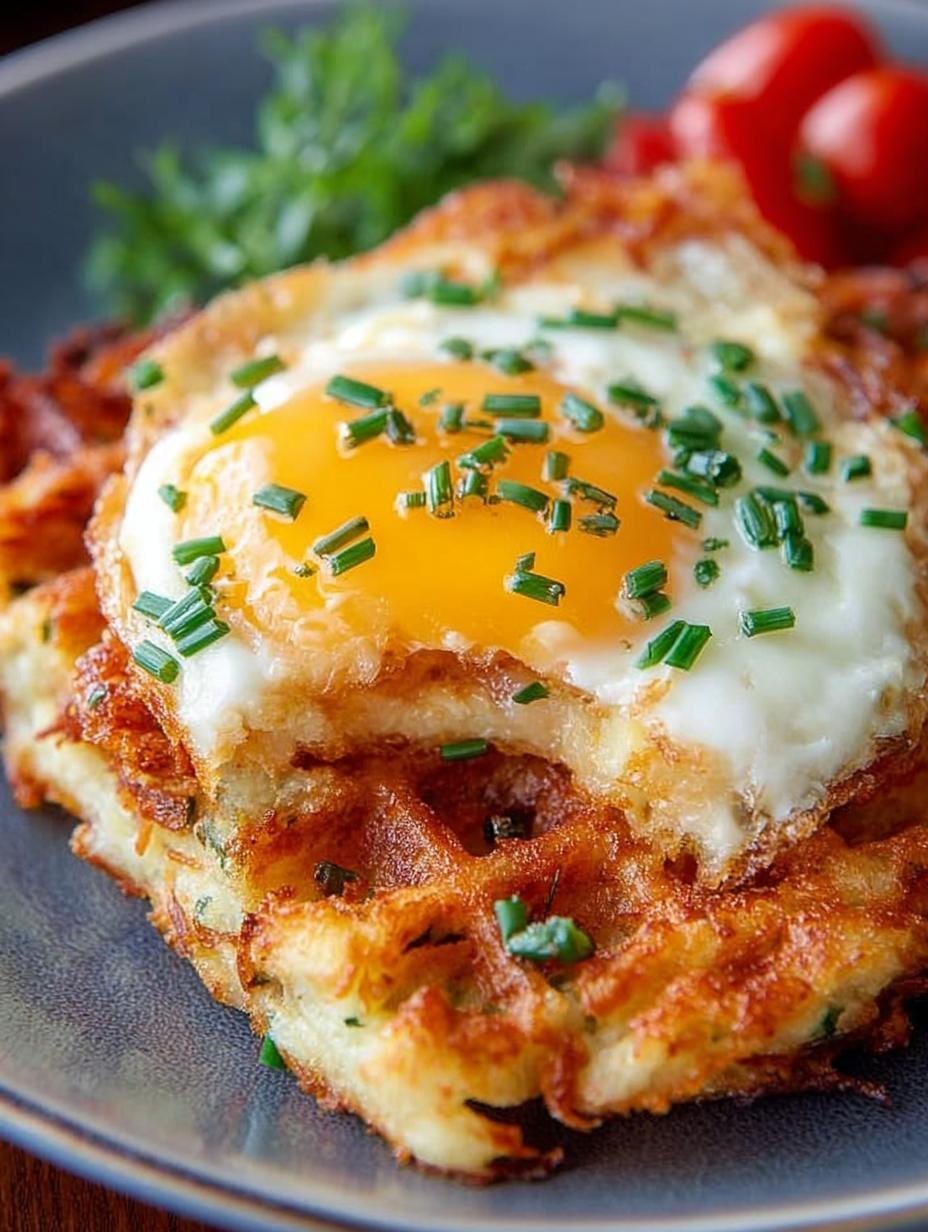 Egg Cheese Hash Brown Waffles: 11-Minute Delight - Egg Cheese Hash Brown - additional detail