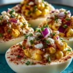 Elote Deviled Eggs with