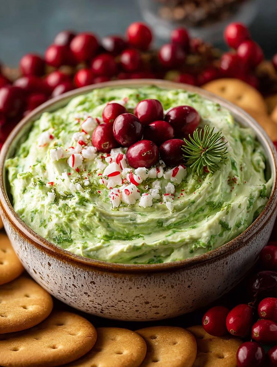 Festive Grinch Dip Whimsical