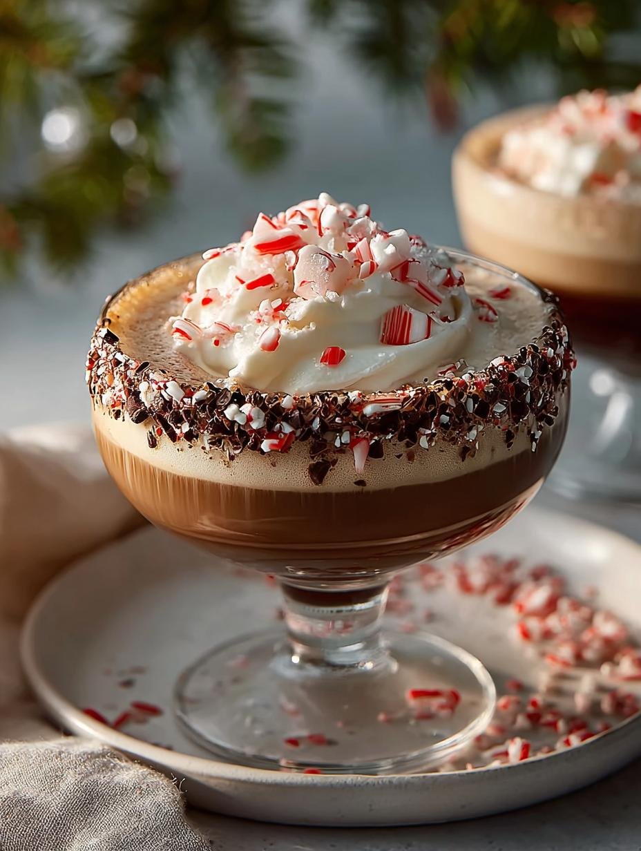 Delightful Festive Peppermint Espresso Mocktail Recipe - Festive Peppermint Espresso Mocktail - additional detail