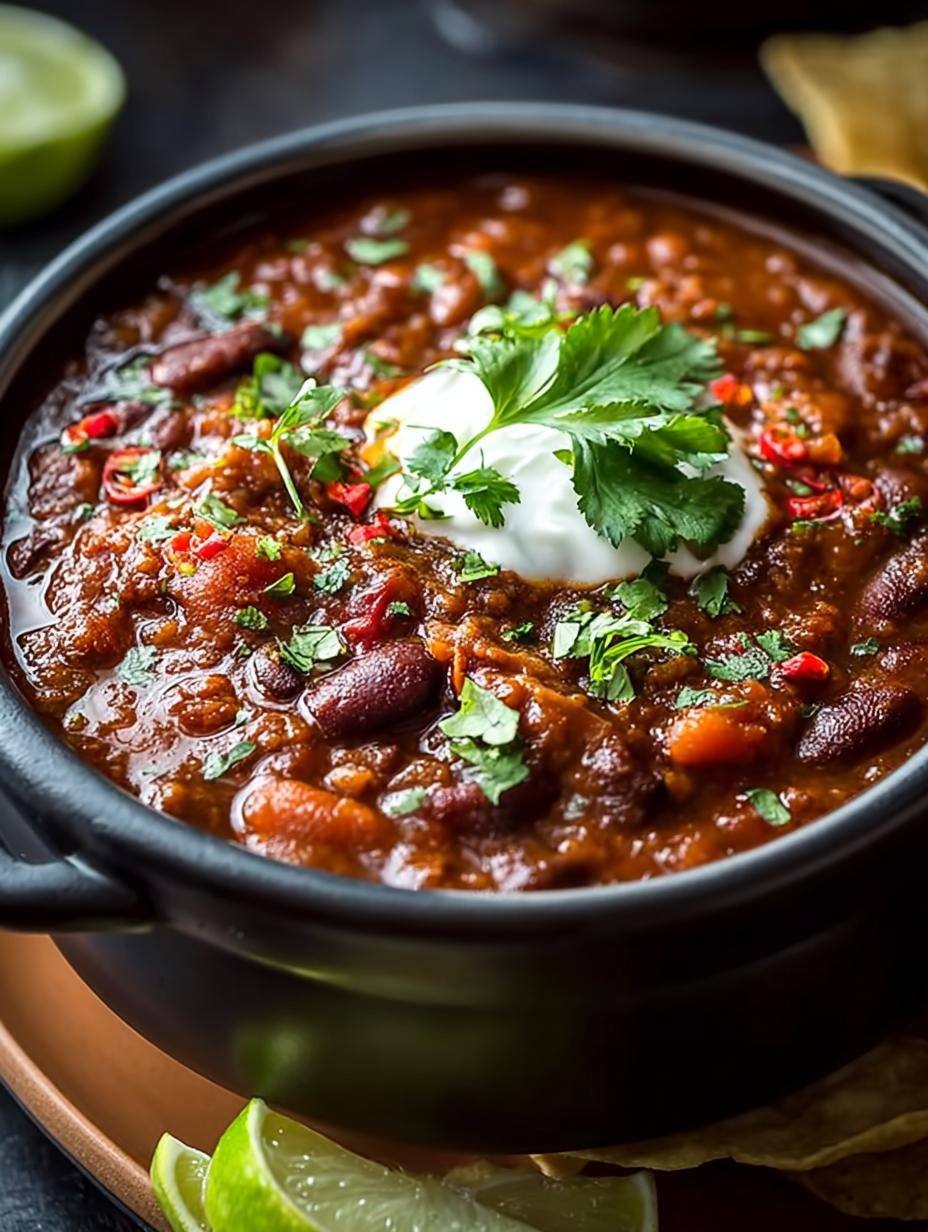 Healthy Slow Cooker Chipotle Bean Chili: A Flavorful Delight - Healthy Slow Cooker Chipotle - main visual representation