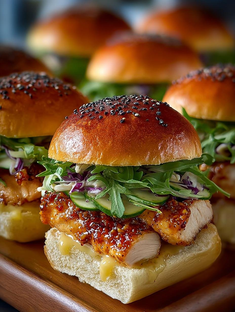 Honey Mustard Chicken Sliders